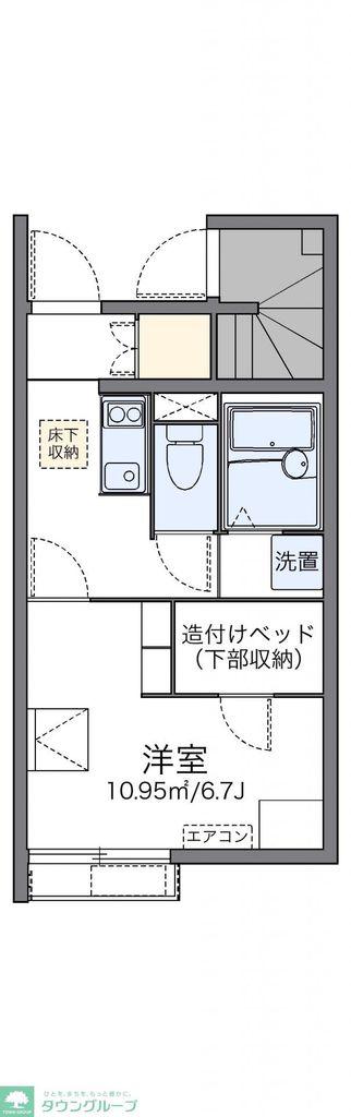 レオネクスト松の富(1K/1階)の間取り写真