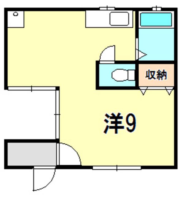 東陽マンション(ワンルーム/4階)の間取り写真