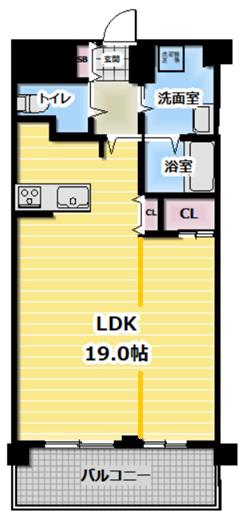 センチュリー光が丘(1LDK/3階)の間取り写真
