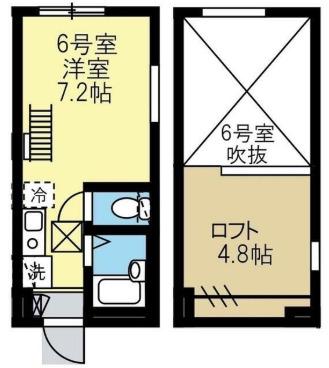 グランディオ横浜新子安(ワンルーム/2階)の間取り写真
