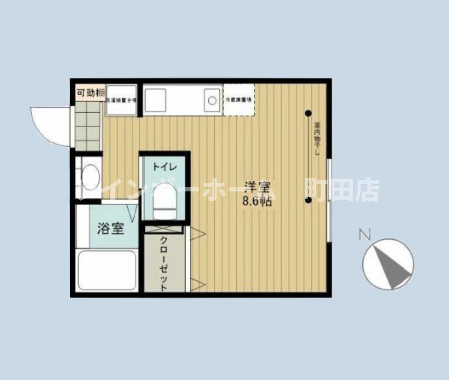 ラーク町田2(ワンルーム/2階)の間取り写真