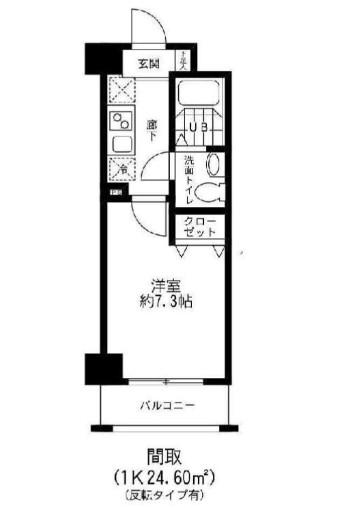 クレシア.I(1K/2階)の間取り写真