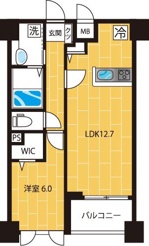 HOLLY HOUSE(1LDK/2階)の間取り写真