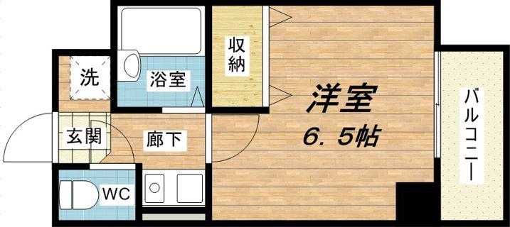 大国町青山ビル別館(1K/4階)の間取り写真