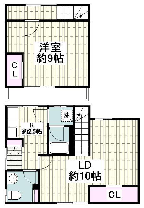 ハウス雑色(1LDK/1階)の間取り写真