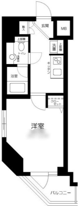 CASA SPLENDIDO TORANOMON EST(1K/5階)の間取り写真