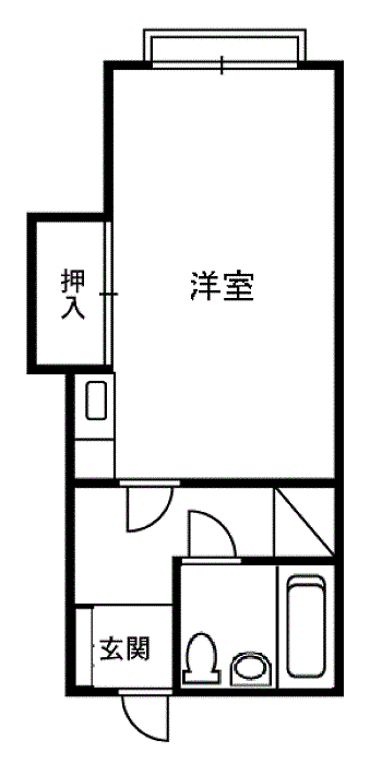 さくらコーポ(1K/2階)の間取り写真