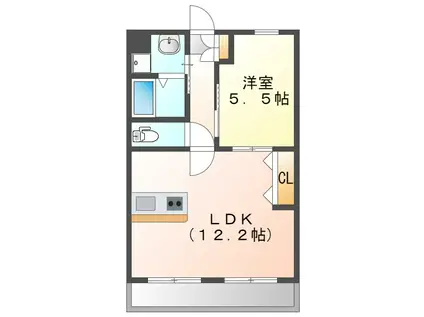YS REVEII (1LDK/3階)の間取り写真