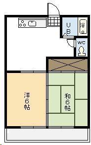 GREAT ROCK(2DK/7階)の間取り写真