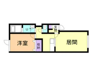 STAGE・高砂(1LDK/1階)の間取り写真