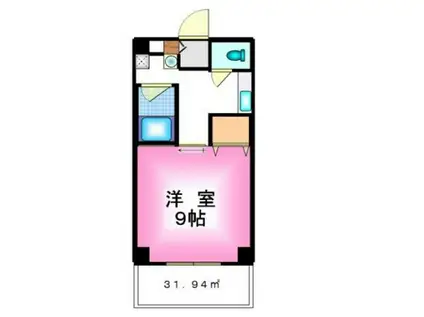 グランドール新福(1K/5階)の間取り写真