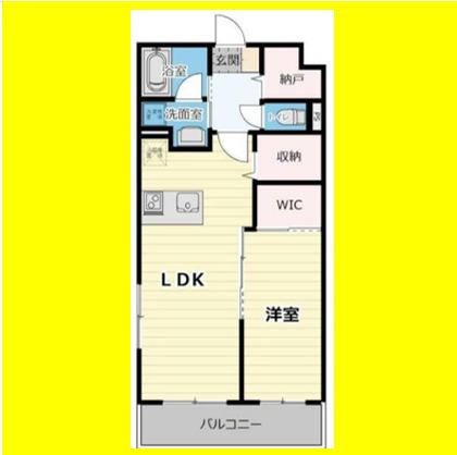プリーマS(1LDK/4階)の間取り写真