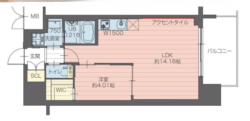 プレジオ永和ASIAN(1LDK/2階)の間取り写真