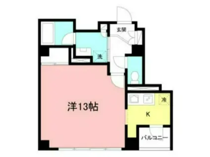 ル・クレール白金台(1K/5階)の間取り写真