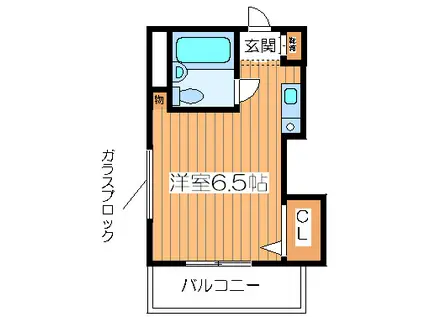 姫島ハイツ(ワンルーム/2階)の間取り写真