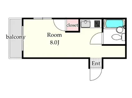 サンコープ天神東(ワンルーム/5階)の間取り写真