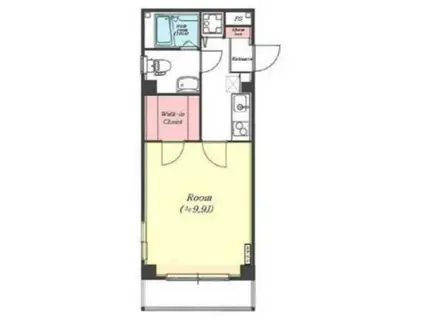 ステートII(1K/2階)の間取り写真