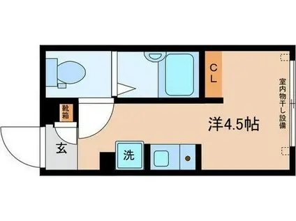 KK PLACE西早稲田(ワンルーム/3階)の間取り写真