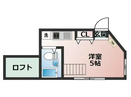 プランドールザイゼン(ワンルーム/1階)の間取り写真