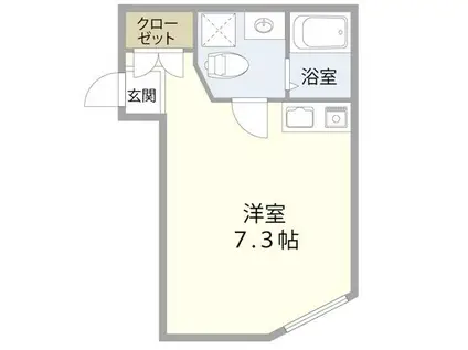 CONTEL NAKANO(ワンルーム/2階)の間取り写真