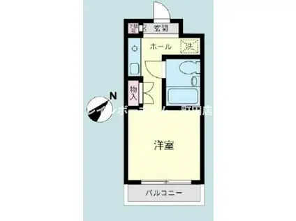 ホーユウコンフォルト相模原(ワンルーム/1階)の間取り写真