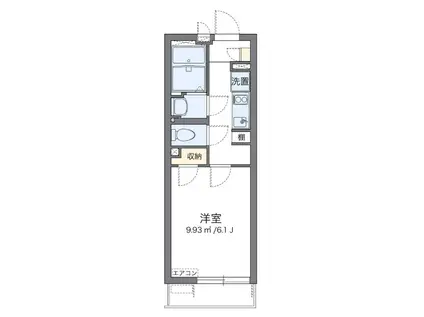 FAIR八雲(1K/1階)の間取り写真