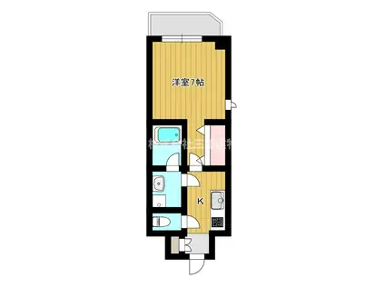 シック朝霞(1K/2階)の間取り写真