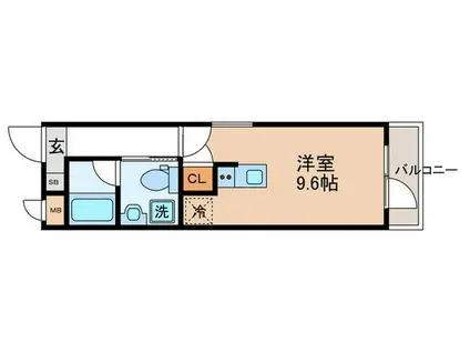 THE GARNET SUITE RESIDENCE西大路(ワンルーム/4階)の間取り写真