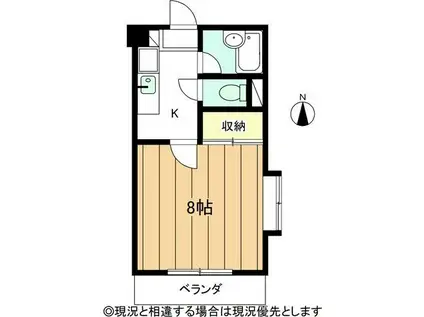 BIRTH25(ワンルーム/1階)の間取り写真