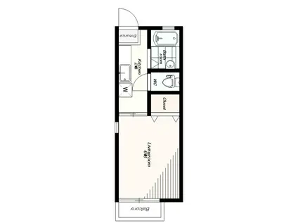 メゾン・ド・ファミーユ(1K/1階)の間取り写真