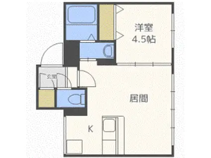 エトワール(1LDK/1階)の間取り写真