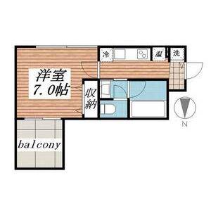 東桜コート(1K/10階)の間取り写真