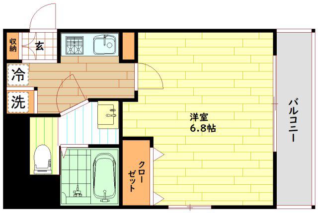 QUINTET JOTONOE(1K/11階)の間取り写真