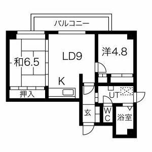 THE ・VINTEGE20(2LDK/4階)の間取り写真