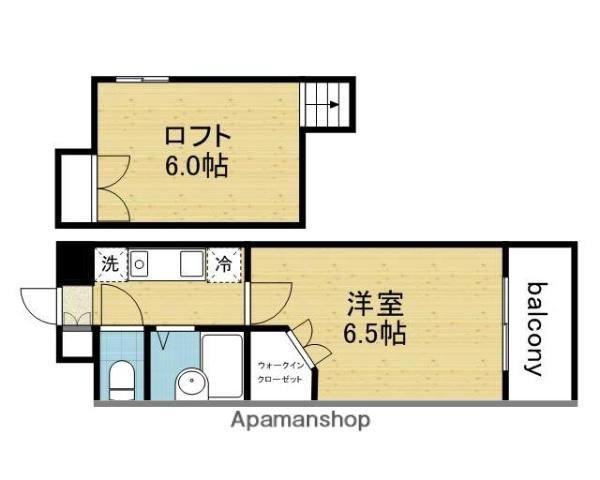 アロンディール区役所前(1K/9階)の間取り写真