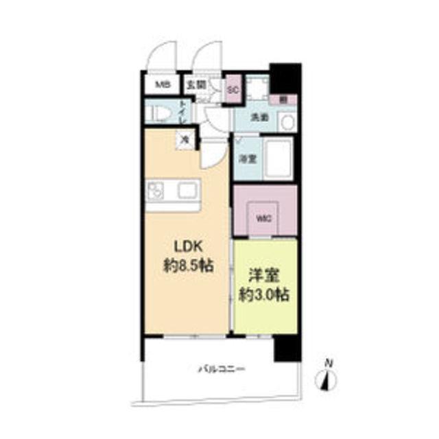セレニテ西中島アリア壱番館(1LDK/9階)の間取り写真