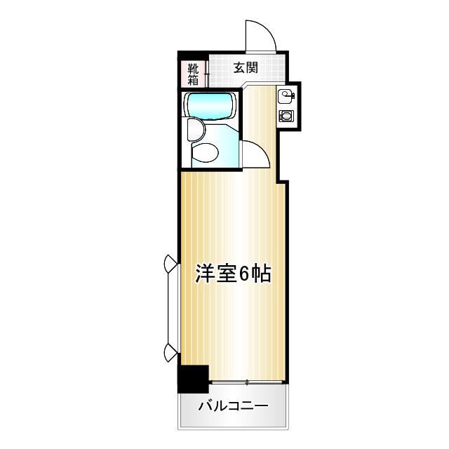 日神パレス高井戸(ワンルーム/3階)の間取り写真