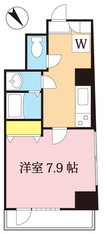 アース向ヶ丘(1K/4階)の間取り写真