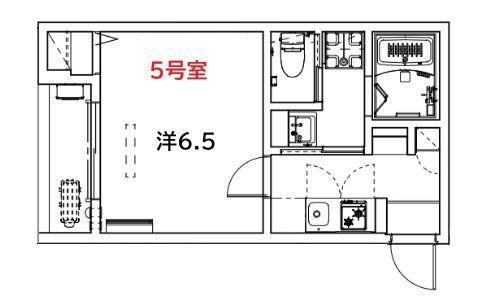 LE DE LA MAIN ELEVEE HIGASHIURAWA(1K/2階)の間取り写真