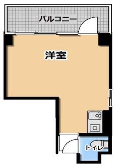 池田ビル(ワンルーム/4階)の間取り写真