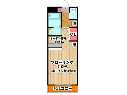 マンションリアン(ワンルーム/4階)の間取り写真