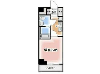 アーバンパーク妙典(1K/2階)の間取り写真