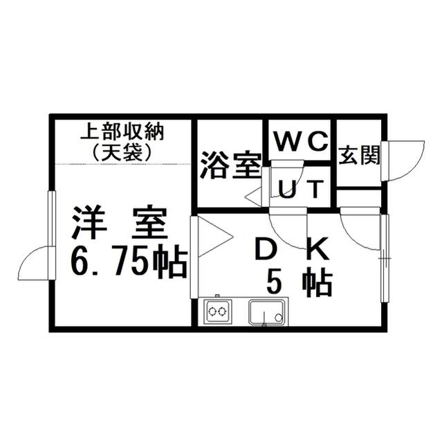 ドリームヒルズ32(1DK/2階)の間取り写真