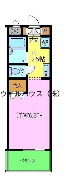 メゾングラティア(1K/2階)の間取り写真