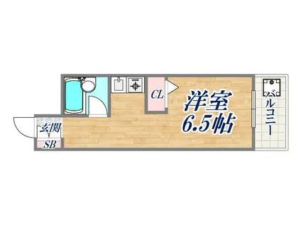 ワコーレ東山(1K/3階)の間取り写真