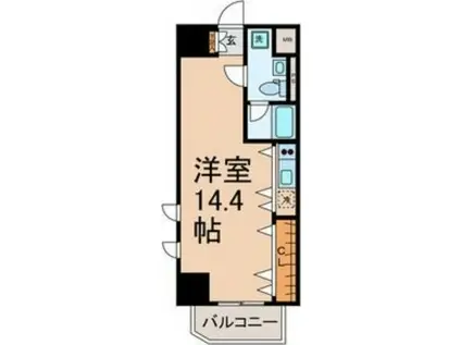 ベレーサ名駅ウエスト(ワンルーム/5階)の間取り写真