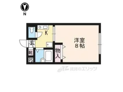 川端ハイツ(1K/1階)の間取り写真