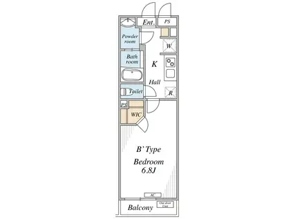リブリ・三ノ輪(1K/3階)の間取り写真