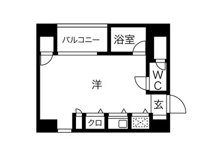 シティパレス天神南(ワンルーム/5階)の間取り写真