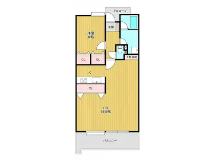 アーベイン東公園(1LDK/10階)の間取り写真